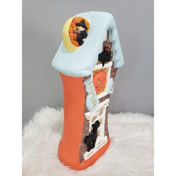 Vintage‎ YOZIE MOLD CERAMIC HALLOWEEN HAUNTED HOUSE blow mold copy cat bat witch - Picture 8 of 12